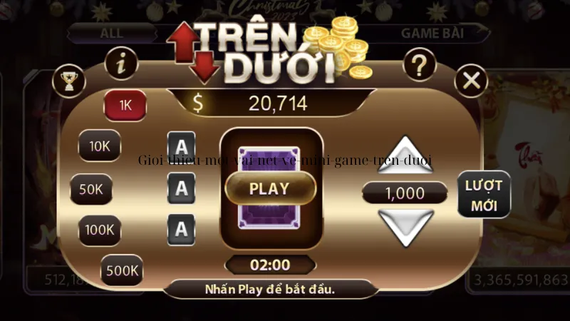 Giới thiệu một vài nét về mini game trên dưới